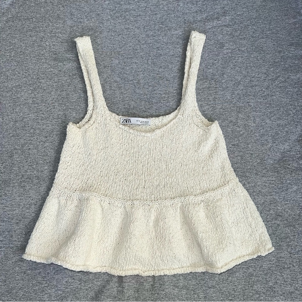 Zara Ivory Tank top.